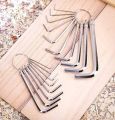 8 In 1 Hex Key Allen Wrench Set 1.5mm to 6mm Metric Hand Tool Kit Box Key Chain. 