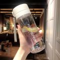 Large Capacity Sports Water Bottle With Tea Infuser Frosted Portable Travel Bottles Sports Fitness Cup Plastic Drinkware. 