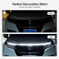 Geepact Car Hood Light Universal Car LED Strip Light Guide Lights Daytime Running Light Strip Car Waterproof Flexible Tube Decoration Lamp Atmosphere Light Car Exterior Decoration.