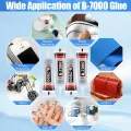 B7000 High-Strength Adhesive Glue for Jewelry Repair, Phone Screen, and DIY Crafts - Non-Toxic, Fast Drying, Crystal Clear.