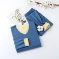 Winter Man Velvet Underwear Sets Long Johns Thermal Set Fashion Mens Winter Clothes Thick Thermal Inner Wear Suit. 