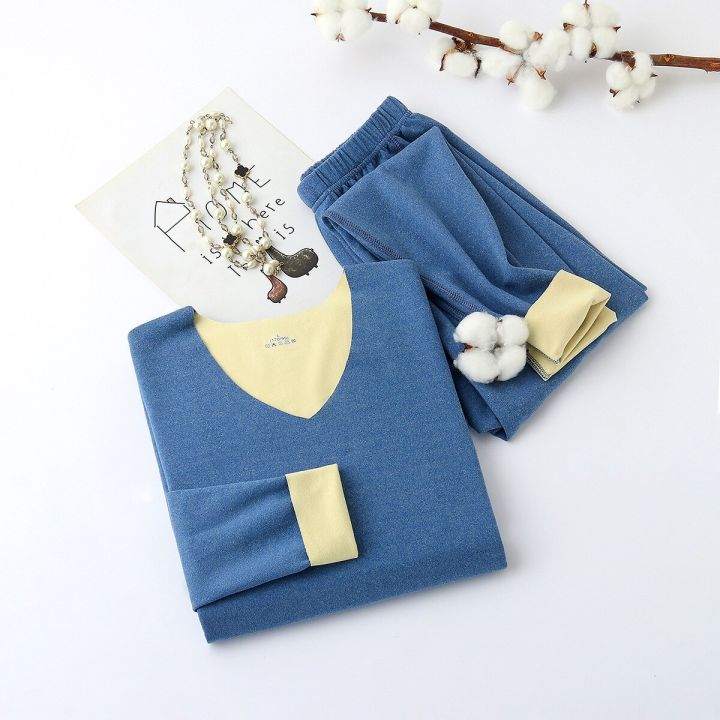 Winter Man Velvet Underwear Sets Long Johns Thermal Set Fashion Mens Winter Clothes Thick Thermal Inner Wear Suit