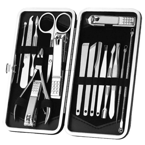 Premium Quality Pedicure Set Professional//12pcs//Stainless Steel Nail Cutting Machine Kit Tool