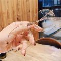 2023 Luxury Round Colors Sunglasses Women Metal Curved Temples Eyewear Ocean Rimless Fashion Sun Glasses Ladies UV400. 