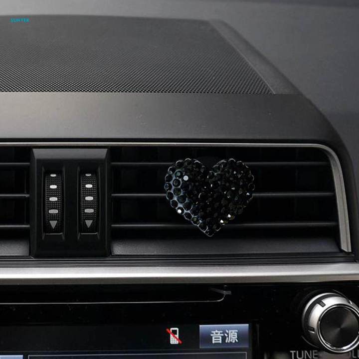 Car%20Vent%20Clip%20Love%20Heart%20Bling%20Delicate%20Air%20Vent%20Clip%20Black%20-%20Image%202