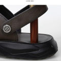Luxury men's sandals summer genuine leather shoes for men outdoor casual lightweight sandal men's slippers soft sole beach shoes.