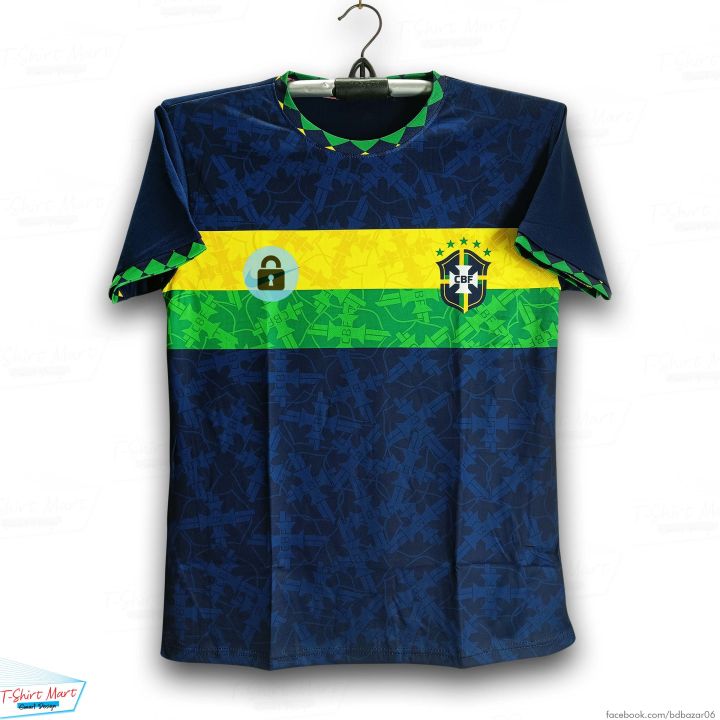 Brazil Short Sleeve Football Jersey For Man - Half Sleeve - Brazil Jersey 2026