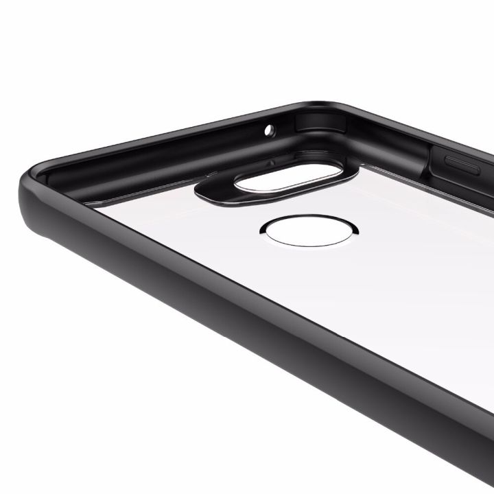 German%20Buyer%20Case%20For%20Google%20Pixel%203XL%20Transparent%20Hard%20PC%20and%20Soft%20TPU%20Silicone%20Rubber%20Shockproof%20Case%20Black%20Soft%20Frame%20Transparent%20Back%20Cover%20with%20Transparent%20Back%20Ultra%20Thin%20Black%20Cover%20-%20Image%204