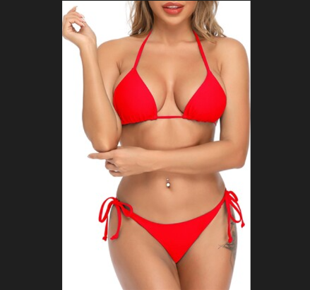 Bikini Set 1 Set Red Colour / Bikini Bra Pantie Set For Girls And Women / Swim Bikini Dress For Ladies
