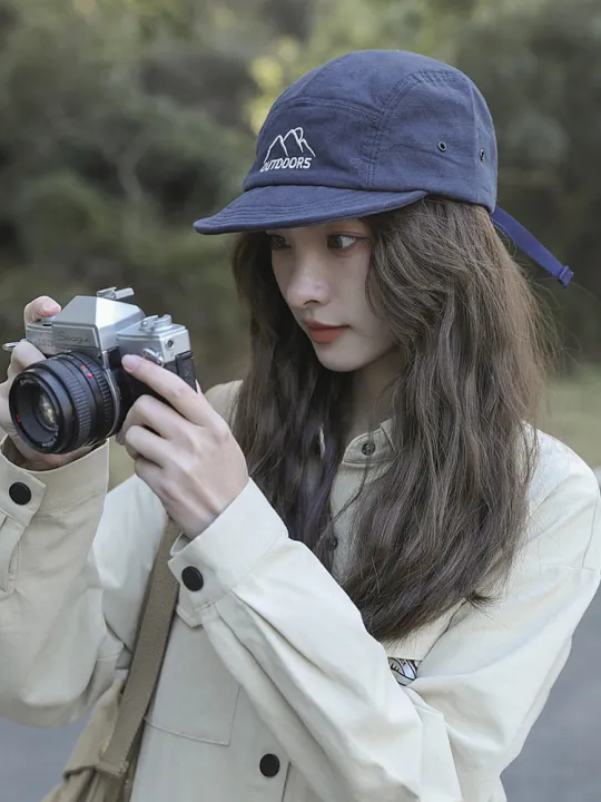 Spring%20Summer%20Short%20Brim%205%20Panel%20Baseball%20Cap%20for%20Women%20Men%20Street%20Soft%20Flat%20Brim%20Hiphop%20Snapback%20Hat%20Outdoor%20Peaked%20Cap%20Unisex%20-%20Image%203