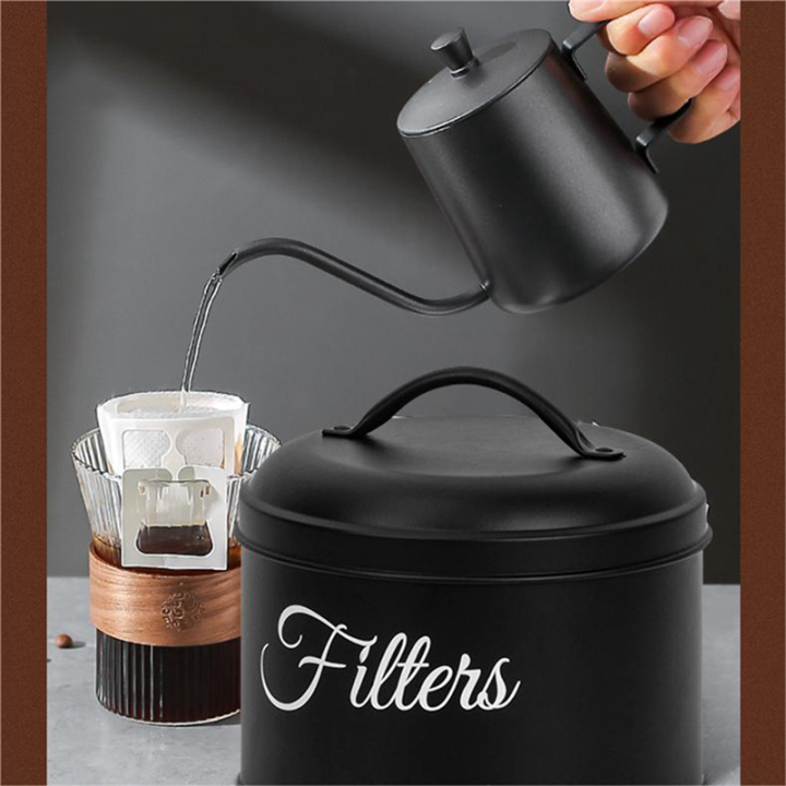 Coffee%20Filter%20Holder,%20Basket%20Coffee%20Filter%20Storage%20with%20Lid,%20Round%20Coffee%20Filter%20Container%20for%20Counter,Black%20-%20Image%209