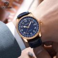 OCHSTIN Brand Fashion Business Luxury Leather Strap Automatic Mechanical Men's Watch.