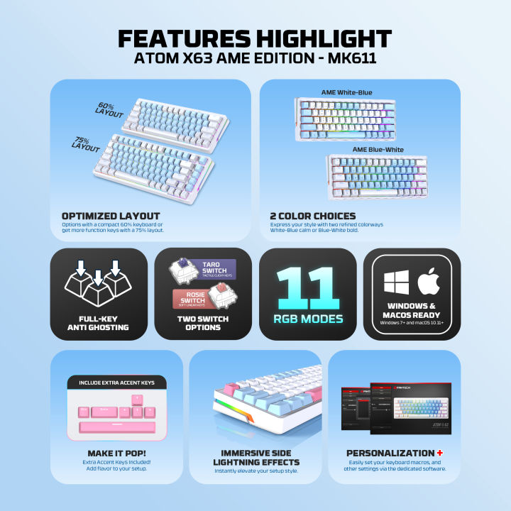 FANTECH%20ATOM%20X63%20MK611%20MECHANICAL%20GAMING%20KEYBOARD%20AME%20EDITION%20WHITE%20&%20BLUE%20-%20Image%202