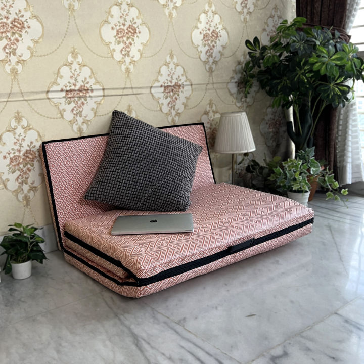 Relax%20Floor%20Mattress%20-Rose%20Pink%20Premium%20Sleeping%20Mat%20-%20Image%204