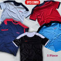 AMR Brand 5 Pcs Combo T-Shirt Mesh Fabric Soft And Comfortable T-Shirt For Men. 