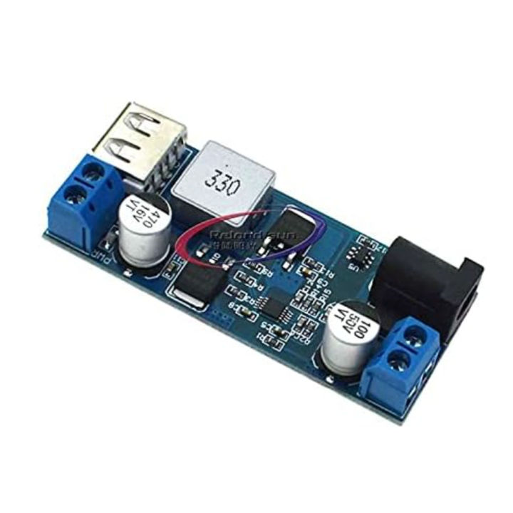DC-DC 24V/12V To 5V 5A Supply Buck Converter Adjustable USB Charging Module For Phone