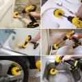 4Pcs Combinate Drill Brush Power Scrubbing Brush Drill Spin Scrubber Electric Cleaning Brush Fixing for Car Bathroom Wooden Floor Laundry Room Cleaning. 