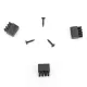 3pcs Arrow Rest Repl ement Brus s Bow Brush Capture with Screws For Hostage Bow-Upgraded to Last Longer. 
