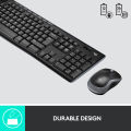 Logitech MK270 Wireless Keyboard and Mouse Combo for Windows, 2.4 GHz Wireless, Compact Wireless Mouse, 8 Multimedia & Shortcut Keys, 2-Year Battery Life, PC/Laptop - Black. 