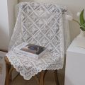 Lace tablecloth ins wind white bedside rib frame coffee table with cover cloth small fresh square manufacturers wholesale.