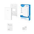 CUDY AP3000 Wall AX3000 Dual Band Wall-Plate Wi-Fi 6 Access Point - 4-Stream Dual-Band Wi-Fi 6 - 2402 Mbps + 574 Mbps Wi-Fi - 1.3 GHz Dual-Core CPU - Covers 60 m² (650 ft²) with up to 60 Devices Connected - PoE Passthrough, Watchdog, Schedule Reboot.
