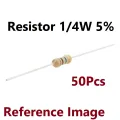 50Pcs- 220K Resistor 5% 220K Ohm Resistor Carbon Film 220K Resistors 1/4W Resistance 0.25 Watt 5% Tolerance Fixed Resistor 220K 2 Pin Leads. 