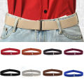 Adjustable Size Flat Buckle Elastic Waist Belt Jeans Pant Belt Women Belt No Show Stretch Belt Invisible Belt Slim Elastic Band. 