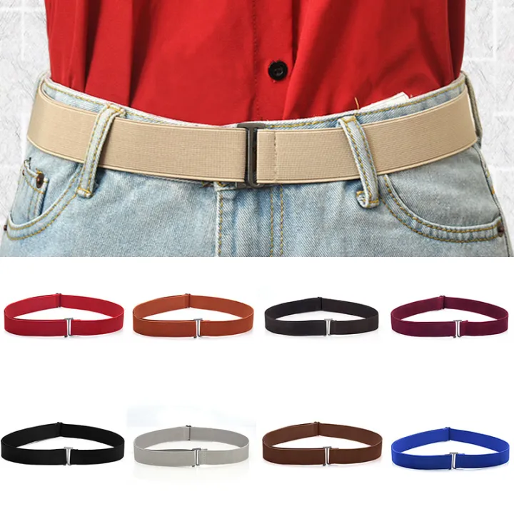 Adjustable%20Size%20Flat%20Buckle%20Elastic%20Waist%20Belt%20Jeans%20Pant%20Belt%20Women%20Belt%20No%20Show%20Stretch%20Belt%20Invisible%20Belt%20Slim%20Elastic%20Band%20-%20Image%204