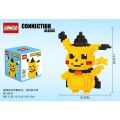 Pikachu Mini Building Blocks Kawaii Pokemon 3D Model Assembled Connection Micro Bricks Figure Toy For Kids. 
