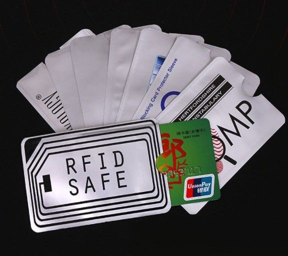 10PCS Safety Anti-theft Credit Cards Protection Blocking Sleeve Protect  Case Cover Card Holder RFID Blocker | Daraz.com.bd