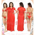 Night Dress Indian (Nighty) 3 Part Long - Night Dress For Women - Night Dress. 