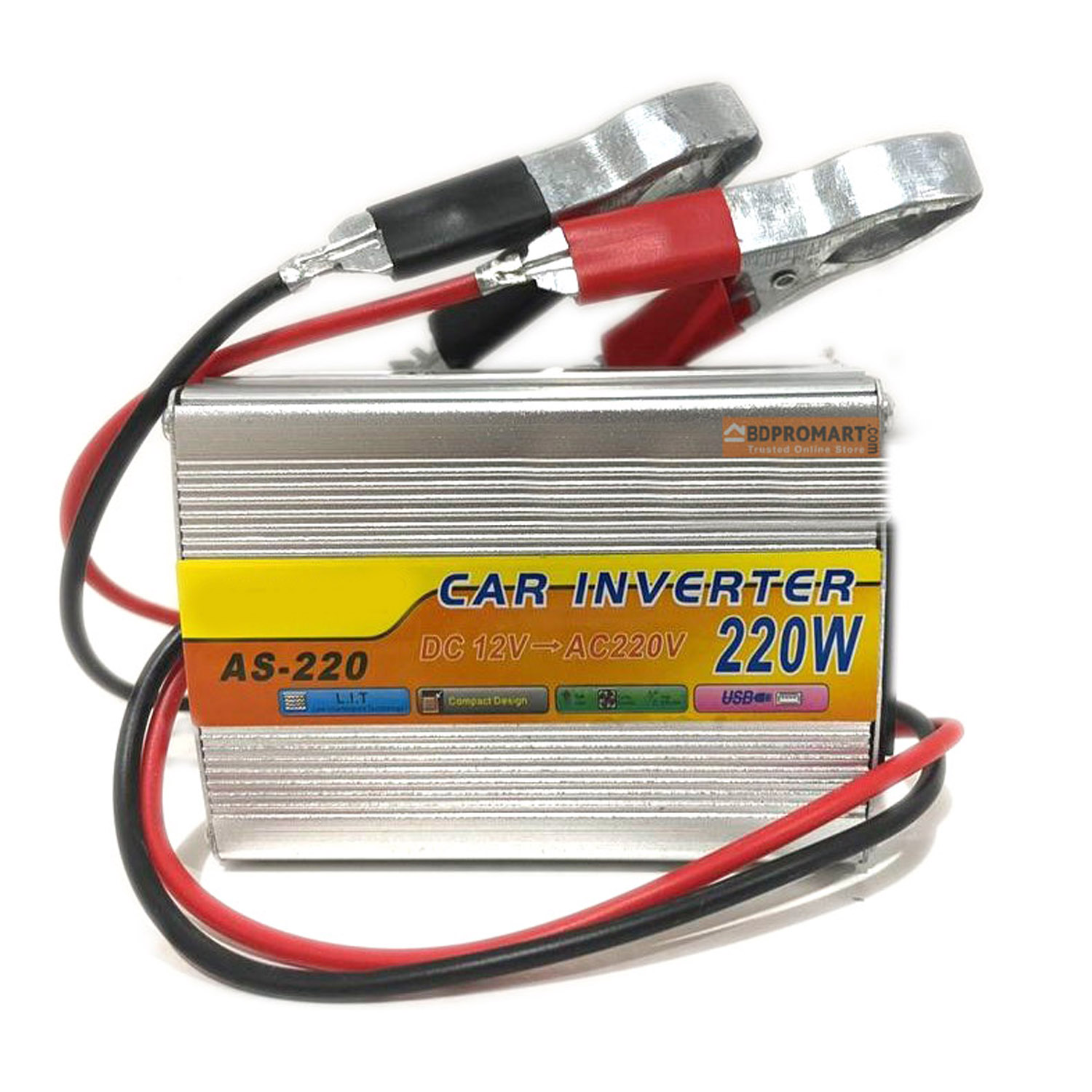 220 Watt Power Inverter DC 12V to AC 220V 220w Modified Sine Wave Inverter (Real Output Up to 120w)