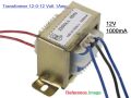 1Amp 12V Transformer 12V-0-12V 1000Ma Input Ac 220V 50Hz Output Dc 12 Volt 1A Step Down Transformers For Power Supplies Adapters Electronics Project Diy - Multi Plug.