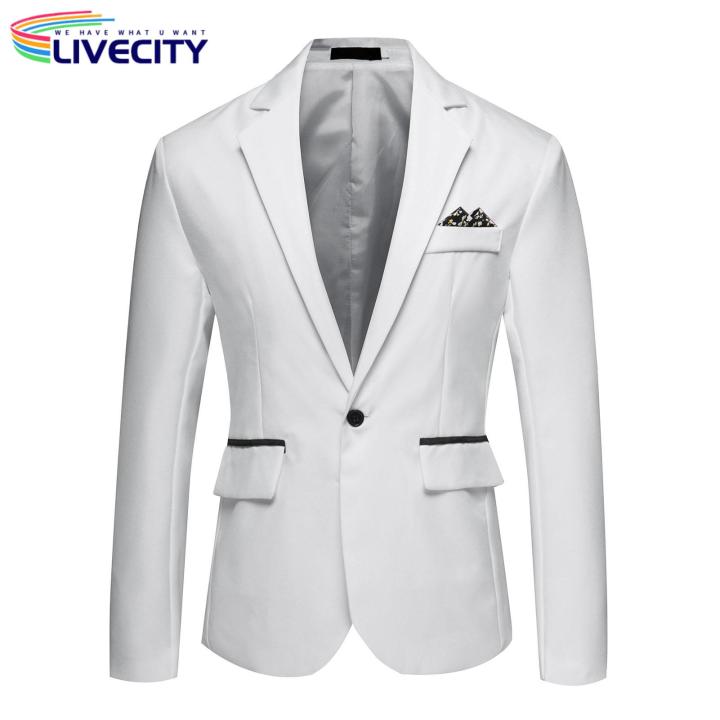 Men%20Lightweight%20Stylish%20Slim%20Fit%20Suit%20Jacket%20for%20Business%20Wedding%20Black%20White%20Stitching%20less%20Than%20Wedding%20Party%20-%20Image%208