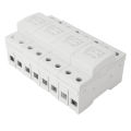 PV AC Surge Protector Stable Performance PC Shell Surge Protective Device Safe 35mm Rail Mounting 440VAC Built in Short Circuit Technolog for Hotel. 