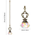 4 Pieces Artificial Crystal Ceiling Fan Pull Chains Pull Chain Extension with Connector for Light Ceiling Fan Desk Lamp.