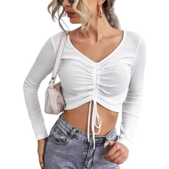 Women's%20and%20Girls'%20for%20Fashionable%20Cotton%20Short%20Body%20Full%20Sleeve%20Crop%20Top%20Blouse%20%5B%20Fashion%5D%20-%20Image%203