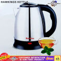 Hawkins Automatic Cordless Electric Kettle – 2.0L Stainless Steel Body, 1500W Fast Boil, 360° Swivel Base, Auto Shut-Off, Boil-Dry & Overheat Protection, Double Layer Heat Resistant, Durable Water Boiler – 1 Year Service Warranty.