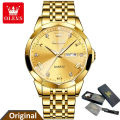 OLEVS 9931G Stainless Steel - Premium Design Fashionable Quartz Wristwatch for Men. 