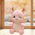 Dragon Plush Toy Cartoon Cute Birthday Gift Chinese New Year Doll Decoration.