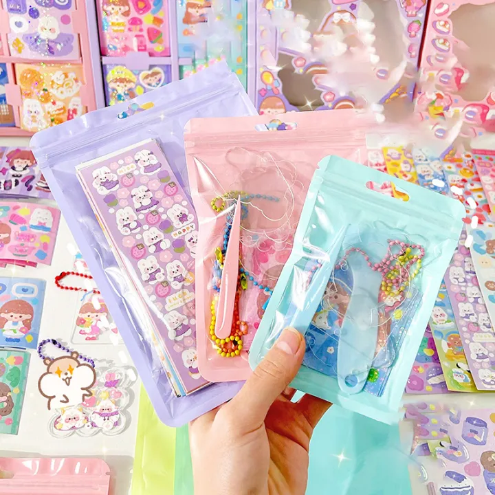 1Set%20Creative%20Goo%20Card%20Sticker%20Set%20DIY%20Keychain%20Lovely%20Cartoon%20Handmade%20Tweezers%20Shovel%20Scrapbook%20Tools%20Kawaii%20Stationery%20Supply%20-%20Image%202
