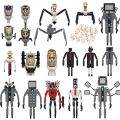 MOOXI Skibidi Toilet Set MOC Bricks Game Super Titan Corps Vs Monitor Man Action Figures Building Blocks Boy Toys Birthday Gifts.