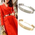 Women Metal Wide Belt Waist Chain for Dress Coat 3.5CM. 