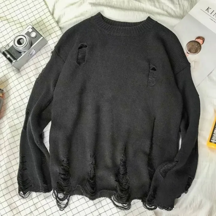 %E3%80%90NShisasN%E3%80%91Autumn%20and%20Winter%20Sweaters%20Men's%20Broken%20Hole%20Loose%20Fashion%20Korean%20Version%20Hollow%20out%20Beggar%20Round%20Neck%20Couple%20Pullover%20Knit%20-%20Image%203