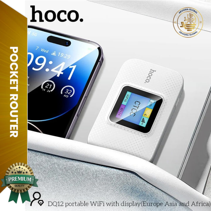 DQ12 Mobile Portable WiFi Router | 10-Hour Battery | Connects 6 Users ...