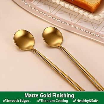 Steel%20Long%20handle%20Pickle/Achar%20Spoon%20Round%20(26cm)%20/%201%20pc%20Golden%20-%20Image%202