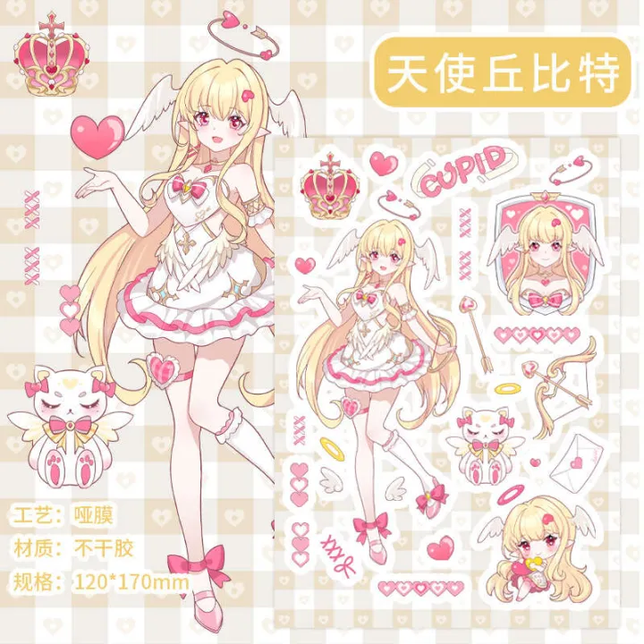 Zaomao%20Y2K%20Girls%20series%20stickers%20Korean%20domi%20dumb%20film%20gooka%20anime%20character%20hand%20account%20DIY%20decorative%20sticker%20-%20Image%207