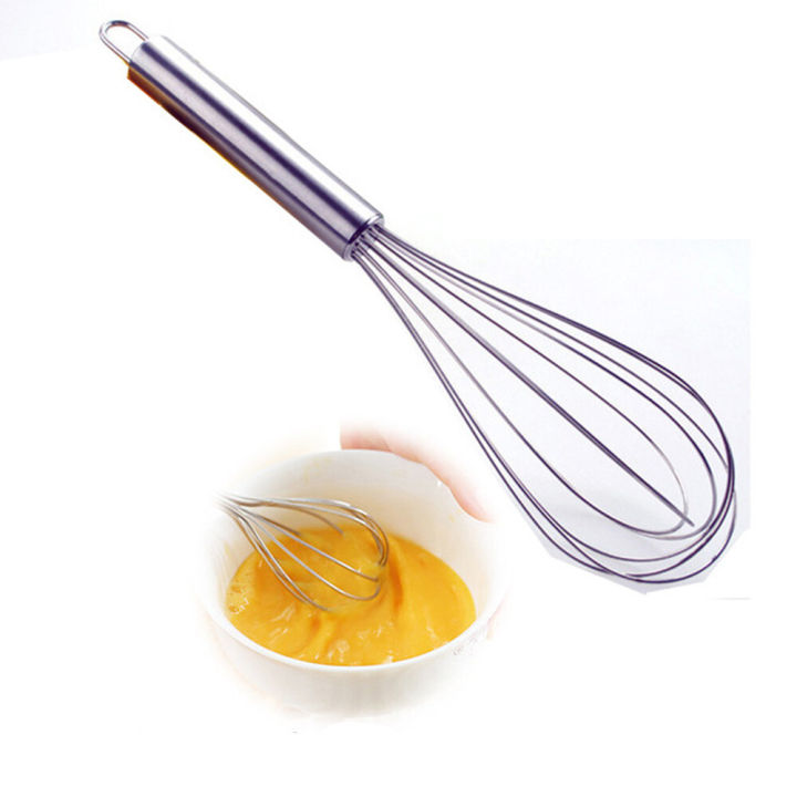 Stainless Steel Whisk 9.5 inch - Heat Resistant, Handheld Mixer for Baking and Food Preparation