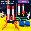 Kids Rocket Launcher Step Pump Power Air Pressed Stomp Outdoor Family Games Skyrocket Birthday Gifts Sports Toys For Children. 