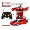 2 in 1 RC Car Driving Sports Cars drive Transformation Robots Models Remote Control Car With Cool Lights Boy Baby Xmas Gift. 